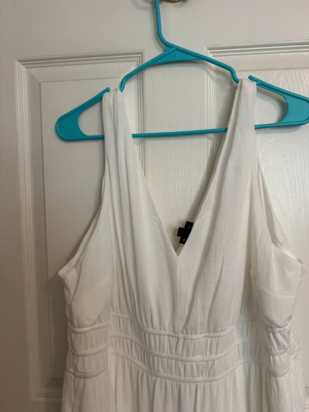 TORRID All-white Greek-style sleeveless Maxi dress